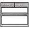vidaXL Console Table Grey Sonoma 90x35x80 cm Engineered Wood