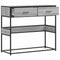 vidaXL Console Table Grey Sonoma 90x35x80 cm Engineered Wood