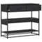 vidaXL Console Table Black 90x35x80 cm Engineered Wood