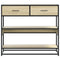 vidaXL Console Table Sonoma Oak 90x35x80 cm Engineered Wood
