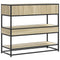 vidaXL Console Table Sonoma Oak 90x35x80 cm Engineered Wood