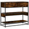 vidaXL Console Table Smoked Oak 90x35x80 cm Engineered Wood