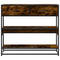 vidaXL Console Table Smoked Oak 90x35x80 cm Engineered Wood