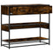 vidaXL Console Table Smoked Oak 90x35x80 cm Engineered Wood