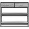 vidaXL Console Table Grey Sonoma 90x35x80 cm Engineered Wood