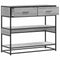 vidaXL Console Table Grey Sonoma 90x35x80 cm Engineered Wood