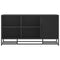 vidaXL Shoe Bench Black 100x40x53.5 cm Engineered Wood and Metal