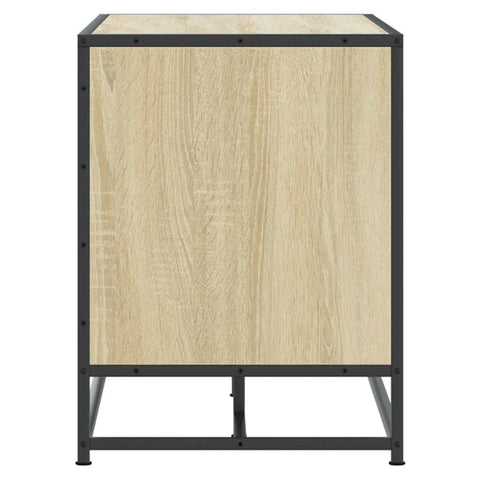 vidaXL Shoe Bench Sonoma Oak 100x40x53.5 cm Engineered Wood and Metal
