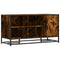 vidaXL Shoe Bench Smoked Oak 100x40x53.5 cm Engineered Wood and Metal