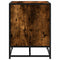 vidaXL Shoe Bench Smoked Oak 100x40x53.5 cm Engineered Wood and Metal
