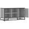 vidaXL Shoe Bench Grey Sonoma 100x40x53.5 cm Engineered Wood and Metal