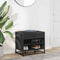 vidaXL Shoe Bench Black 60x40x53.5 cm Engineered Wood and Metal