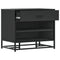 vidaXL Shoe Bench Black 60x40x53.5 cm Engineered Wood and Metal