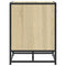 vidaXL Shoe Bench Sonoma Oak 60x40x53.5 cm Engineered Wood and Metal