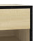 vidaXL Shoe Bench Sonoma Oak 60x40x53.5 cm Engineered Wood and Metal