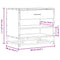 vidaXL Shoe Bench Sonoma Oak 60x40x53.5 cm Engineered Wood and Metal