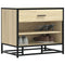 vidaXL Shoe Bench Sonoma Oak 60x40x53.5 cm Engineered Wood and Metal