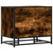 vidaXL Shoe Bench Smoked Oak 60x40x53.5 cm Engineered Wood and Metal