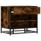 vidaXL Shoe Bench Smoked Oak 60x40x53.5 cm Engineered Wood and Metal