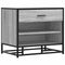vidaXL Shoe Bench Grey Sonoma 60x40x53.5 cm Engineered Wood and Metal