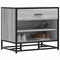vidaXL Shoe Bench Grey Sonoma 60x40x53.5 cm Engineered Wood and Metal