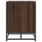 vidaXL Shoe Bench Brown Oak 60x40x53.5 cm Engineered Wood and Metal