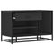 vidaXL Shoe Bench Black 80x40x53.5 cm Engineered Wood and Metal