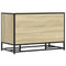 vidaXL Shoe Bench Sonoma Oak 80x40x53.5 cm Engineered Wood and Metal