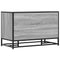 vidaXL Shoe Bench Grey Sonoma 80x40x53.5 cm Engineered Wood and Metal