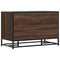 vidaXL Shoe Bench Brown Oak 80x40x53.5 cm Engineered Wood and Metal