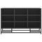 vidaXL Shoe Bench Black 84x40x53.5 cm Engineered Wood and Metal