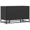 vidaXL Shoe Bench Black 84x40x53.5 cm Engineered Wood and Metal