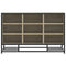 vidaXL Shoe Bench Sonoma Oak 84x40x53.5 cm Engineered Wood and Metal