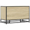 vidaXL Shoe Bench Sonoma Oak 84x40x53.5 cm Engineered Wood and Metal