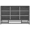 vidaXL Shoe Bench Grey Sonoma 84x40x53.5 cm Engineered Wood and Metal
