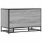 vidaXL Shoe Bench Grey Sonoma 84x40x53.5 cm Engineered Wood and Metal
