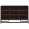 vidaXL Shoe Bench Brown Oak 84x40x53.5 cm Engineered Wood and Metal