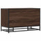 vidaXL Shoe Bench Brown Oak 84x40x53.5 cm Engineered Wood and Metal
