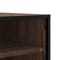 vidaXL Shoe Bench Brown Oak 84x40x53.5 cm Engineered Wood and Metal