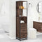 vidaXL Bathroom Cabinet Brown Oak 35x37.5x166 cm Engineered Wood