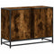 vidaXL Bathroom Sink Cabinet Smoked Oak 80x33x60 cm Engineered Wood