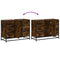 vidaXL Bathroom Sink Cabinet Smoked Oak 80x33x60 cm Engineered Wood