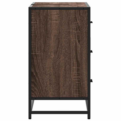 vidaXL Bathroom Sink Cabinet Brown Oak 80x33x60 cm Engineered Wood