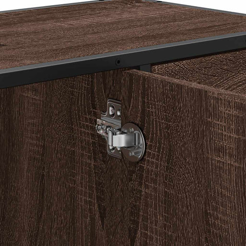 vidaXL Bathroom Sink Cabinet Brown Oak 80x33x60 cm Engineered Wood