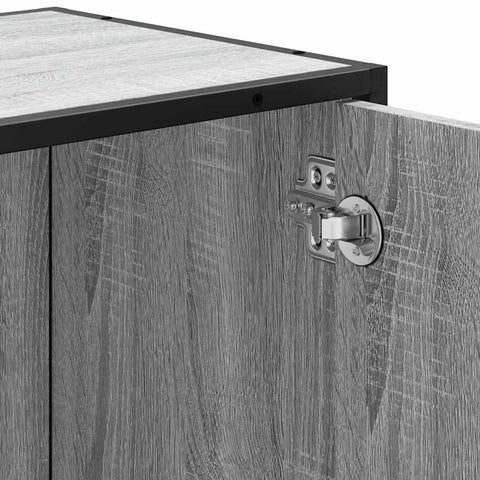 vidaXL Bathroom Sink Cabinet Grey Sonoma 65x33x60 cm Engineered Wood