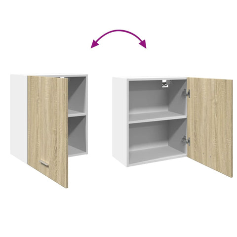 vidaXL Wall Mounted Cabinet Lyon Sonoma Oak 50x31x60 cm Engineered Wood