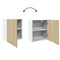 vidaXL Wall Mounted Cabinet Lyon Sonoma Oak 50x31x60 cm Engineered Wood