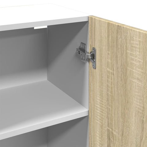 vidaXL Wall Mounted Cabinet Lyon Sonoma Oak 50x31x60 cm Engineered Wood
