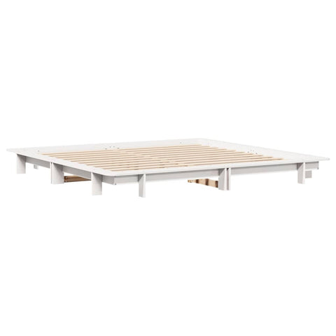 vidaXL Bed Frame without Mattress White 160x200 cm Solid Wood Pine