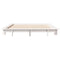 vidaXL Bed Frame without Mattress White 150x200 cm King Size Solid Wood Pine